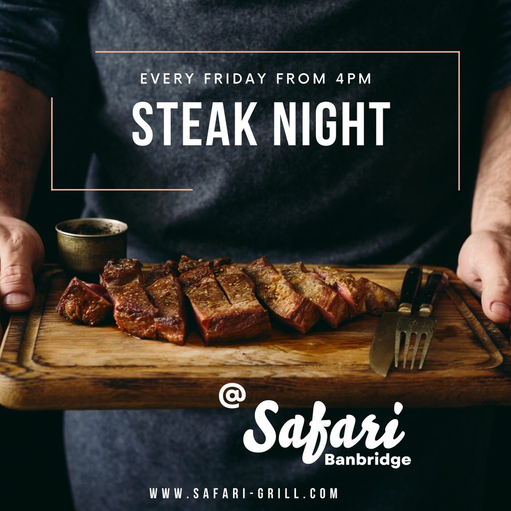 Steak night at Safari Grill