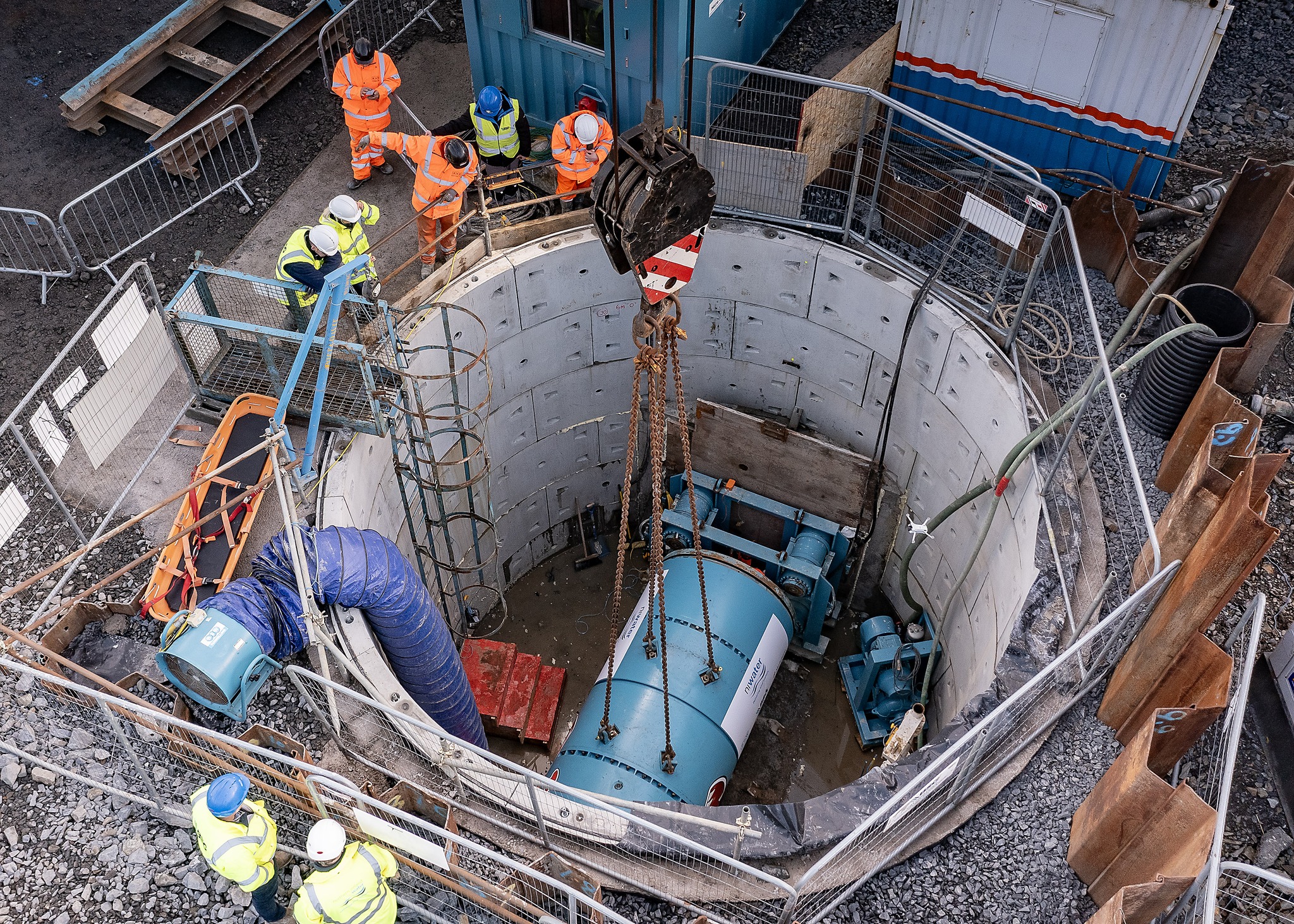 Some more photographs of the Tunnel Boring Machine that has arrived at Meadow Lane, Portadown for use on a key £7.8 million NI Water wastewater network upgrade! 